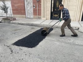 آغاز عملیات ترمیم و لکه‌گیری نوارهای حفاری در سطح شهر اندیشه