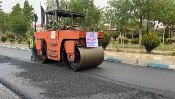 اجرای پروژه گسترده آسفالت در ورودی شهر اندیشه کلید خورد