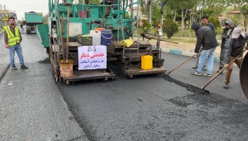 اجرای پروژه گسترده آسفالت در ورودی شهر اندیشه کلید خورد