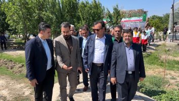 کاشت ۷۰ اصله نهال در پارک امیرکبیر شهریار همزمان با سالروز شهدای خدمت