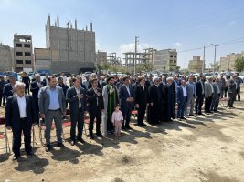 کلنگ‌زنی جایگاه دو منظوره بنزین و CNG در شهر باغستان