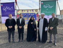کلنگ‌زنی ساختمان جدید دهیاری شاتره با حضور مسئولان استانی و شهرستانی